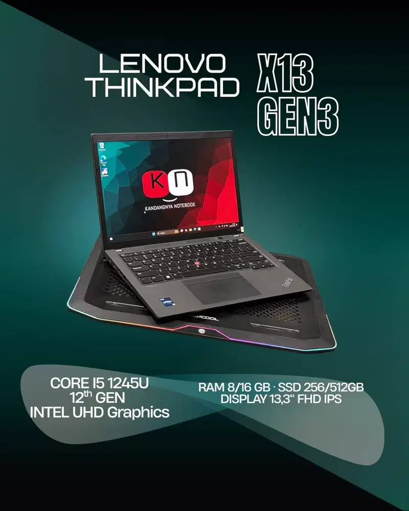 Lenovo Thinkpad X13 Gen3 Core i5 1245U RAM 8/16GB SSD 256/512GB