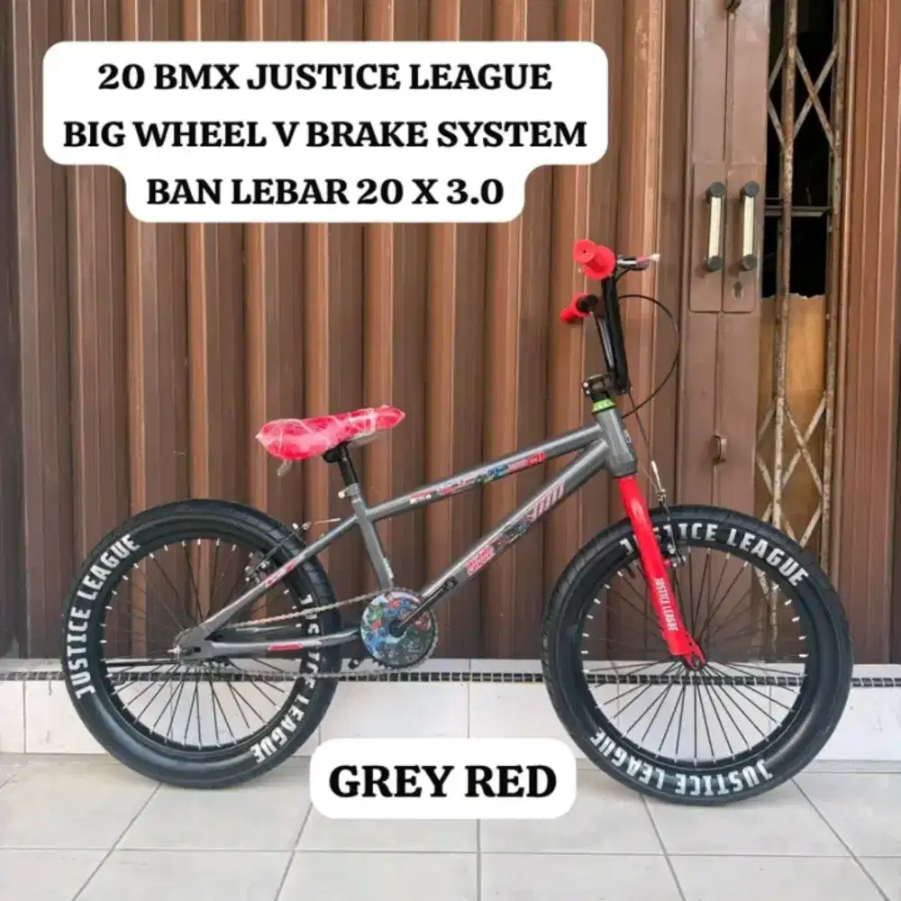 Sepeda Anak Bmx Mortein Justice league sudah ban jumbo,vbrake,UK20