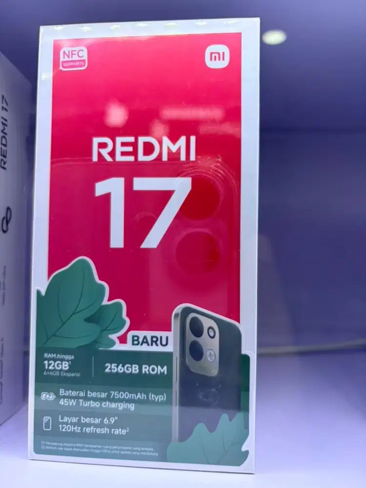 Redmi 17 Ram 6/256gb baru garansi resmi nasional