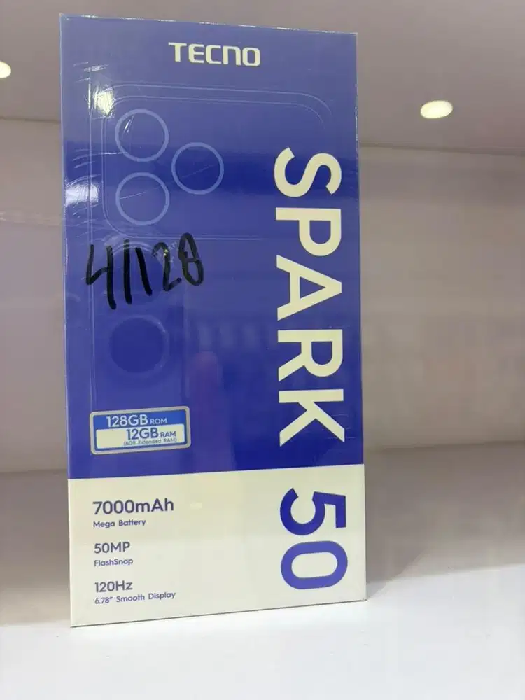 Tecno spark 50 ram 4/128gb baru garansi resmi nasional