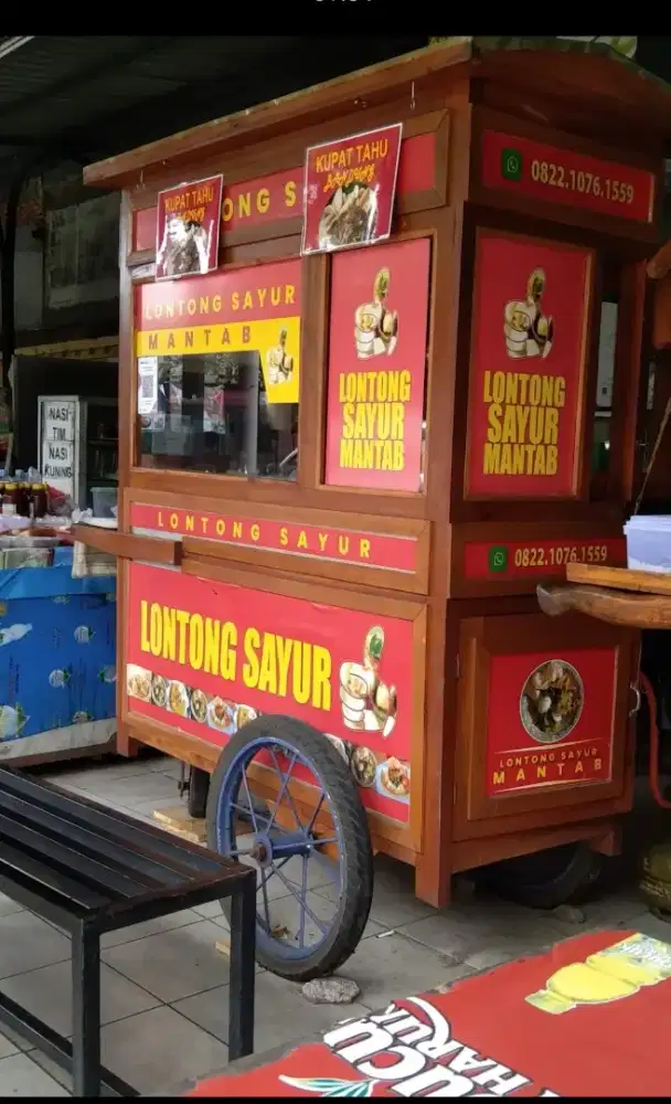 Dijual grobak kayu kokoh