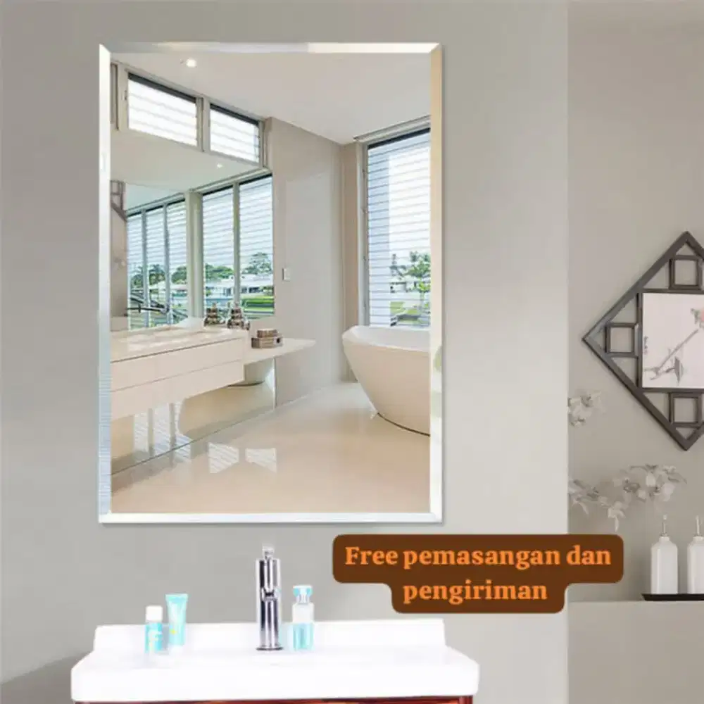 Cermin Custom , Cermin ruangan , cermin gym , cermin kamar mandi