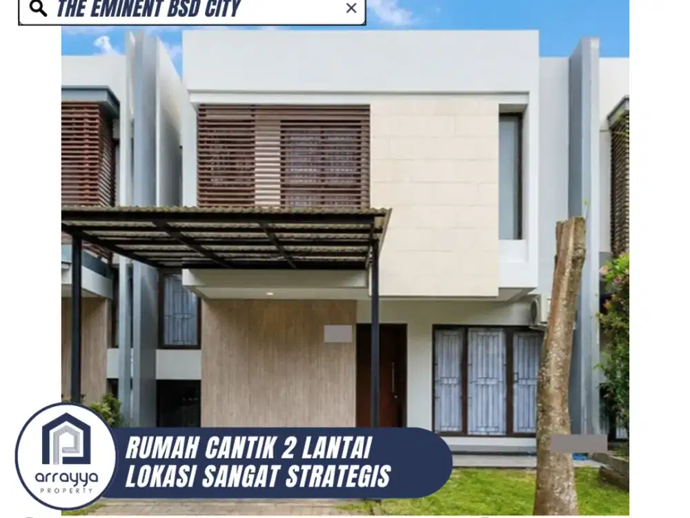 DIJUAL RUMAH CANTIK 2 LANTAI LOKASI SANGAT STRATEGIS DI THE EMINENT BSD (HRB222)