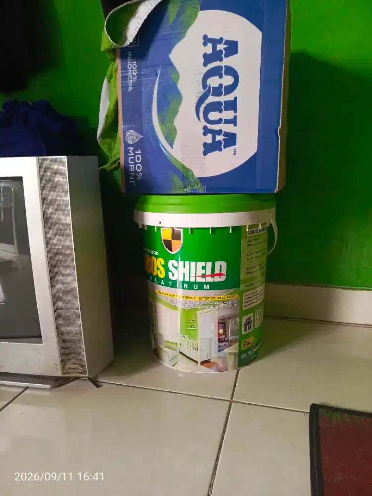 Cat Tembok Loos Shield 20kg Hijau