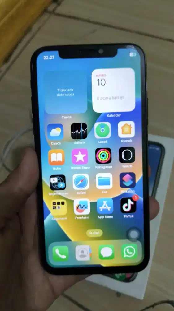 Iphone X inter 64gb Fullset Allop