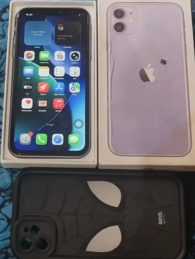 Iphone 11 64gb hp dus kabel data