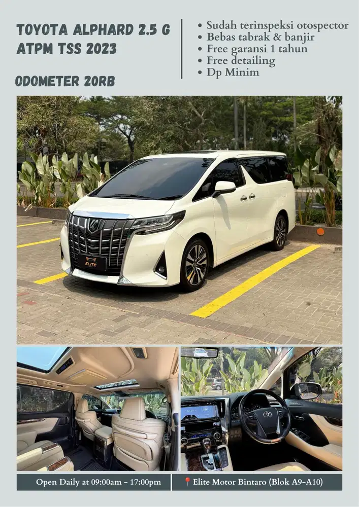 Toyota Alphard 2.5 G ATPM TSS 2023