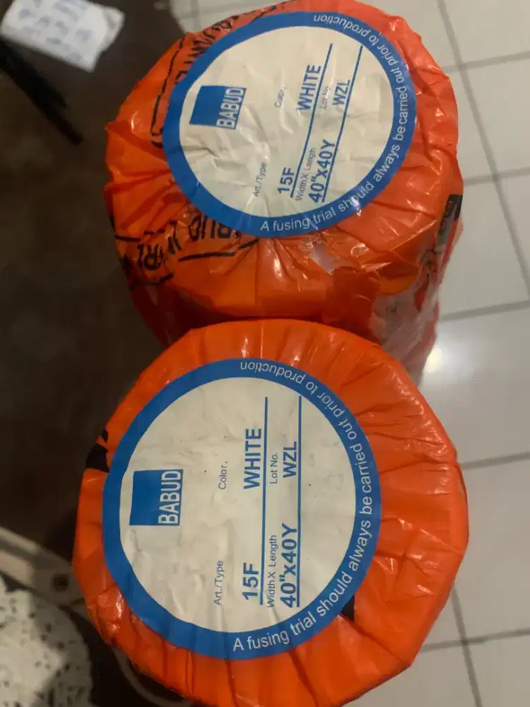 Kain Keras BABUD 15F White 40 x 40 Yard 2 Stok