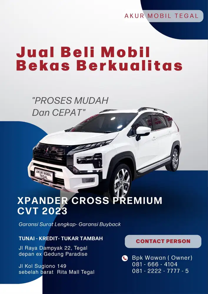 ISTIMEWA! XPANDER CROSS PREMIUM PACKAGE MATIC 2023 FUL ORI SIAP PAKAI