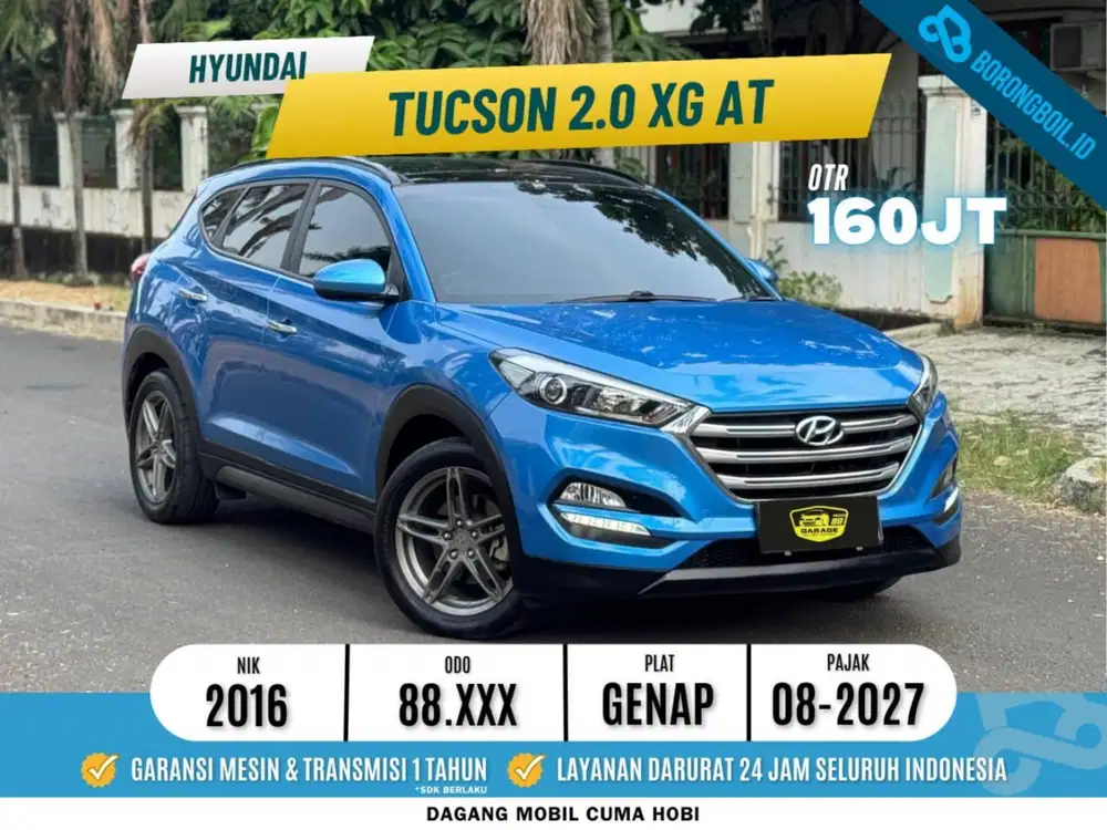 TUCSON 2.0 XG PANORAMIC SUNROOF AT 2016 BIRU METALIK