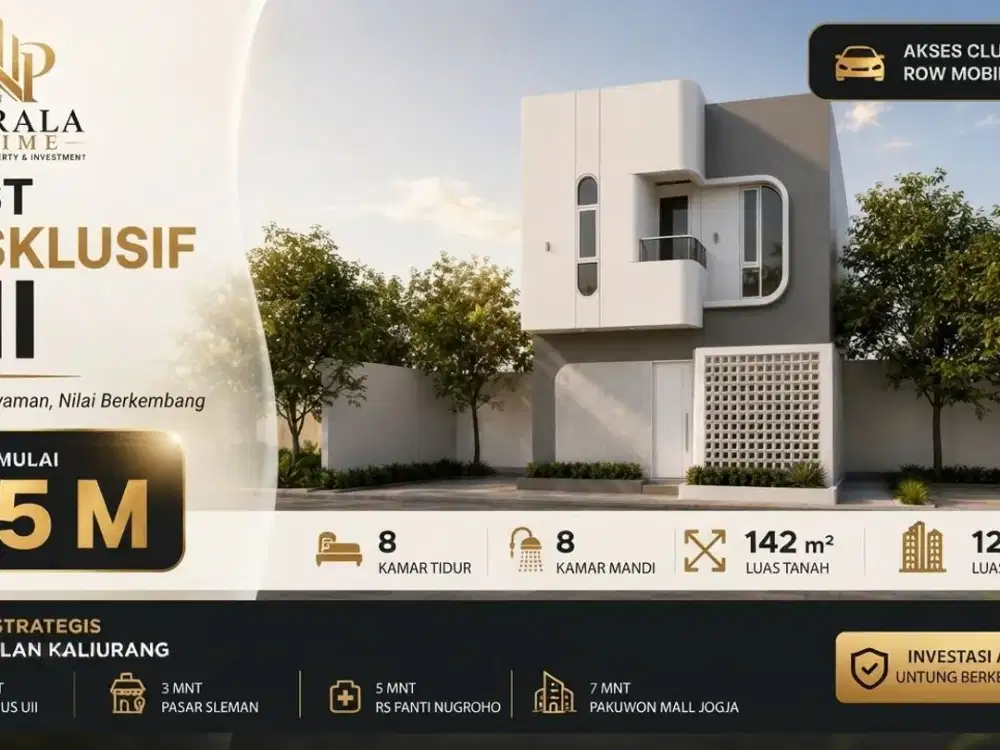 Dijual Kost Ekslusif Dekat Kampus UII - Lokasi Premium Fasilitas Lengkap!