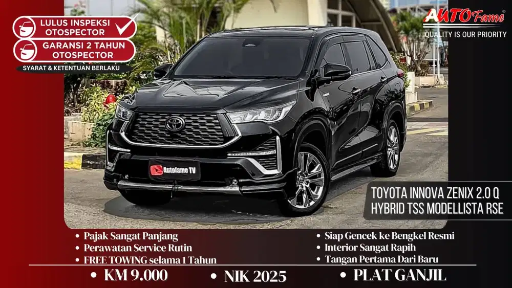 KM9RB Toyota Innova Zenix 2.0 Q Hybrid TSS Modellista RSE TIPE TERTING