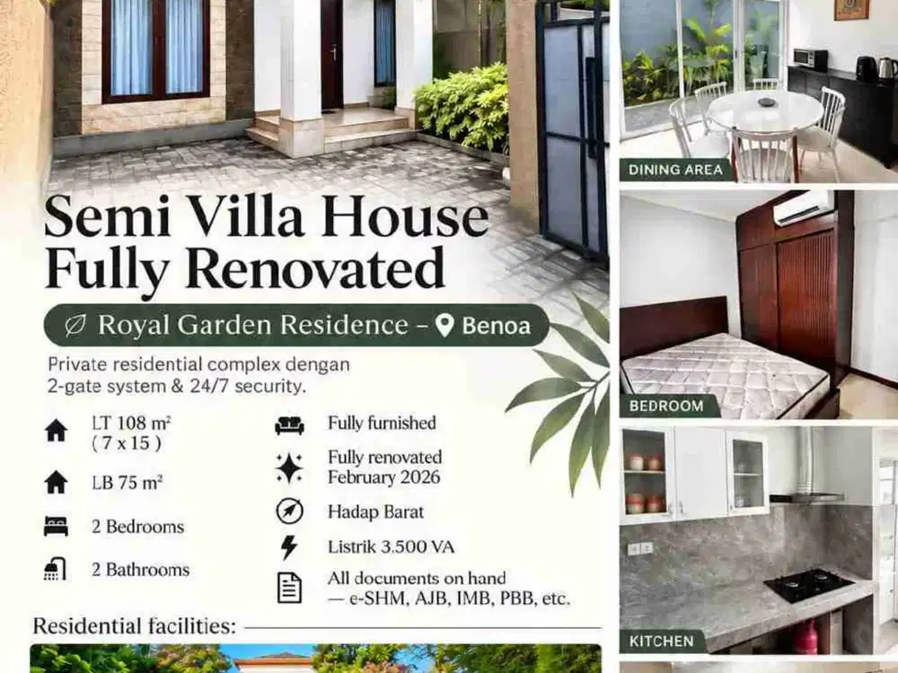 Royal Garden Residence Rumah Dalam Cluster