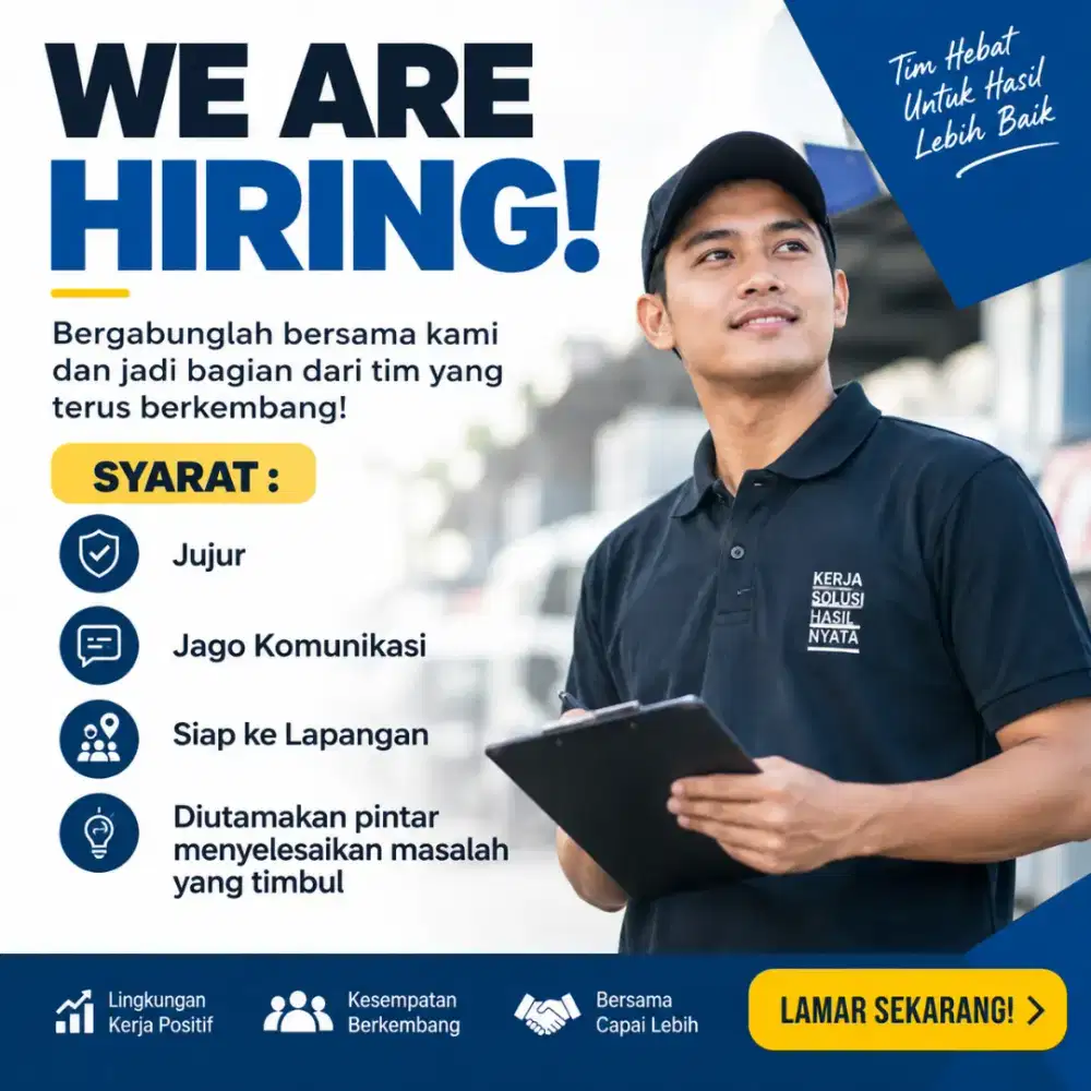 LOWONGAN KERJA – PRIA / WANITA