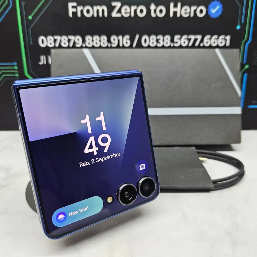 Samsung Galaxy Z Flip 7 12/256GB Navy Fullset No Minus SEIN Resmi