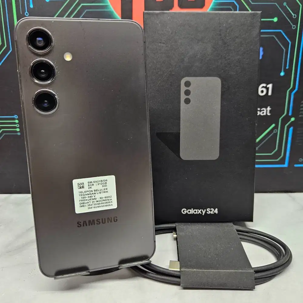 Samsung Galaxy S24 8/512GB Black Resmi Fullset No Minus