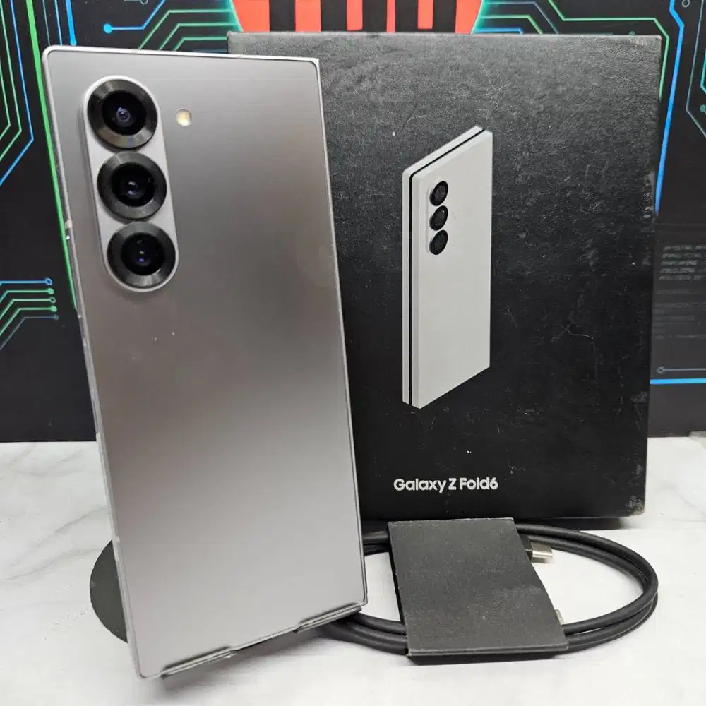 Samsung Galaxy Z Fold 6 12/256GB Mulus Resmi Fullset NO MINUS