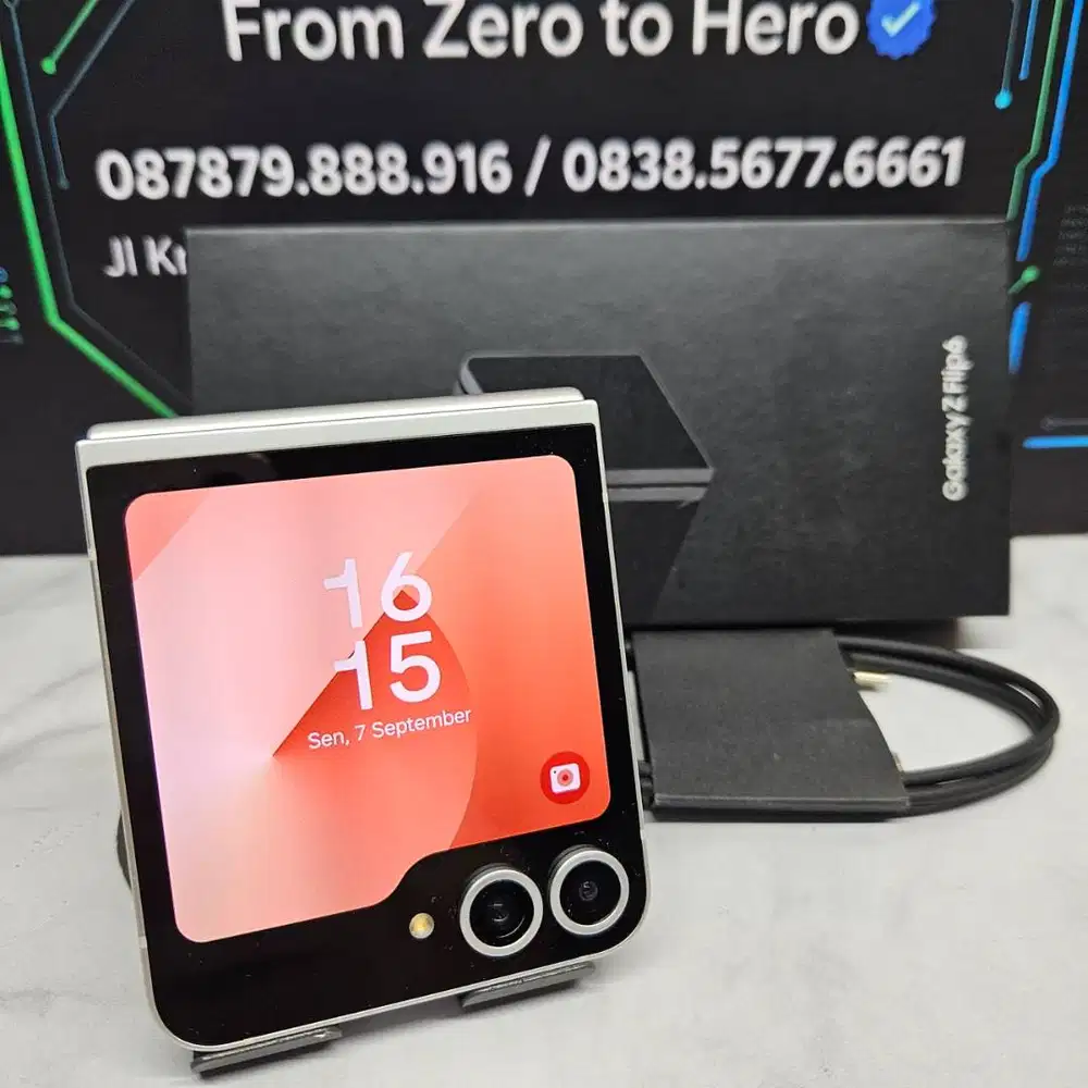SUPER MULUS! Samsung Z Flip 6 512GB Exclusive Color Peach Fullset