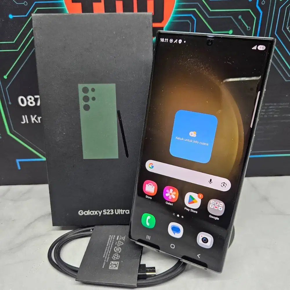 Samsung Galaxy S23 Ultra 12/512GB Green Resmi No minus Fullset