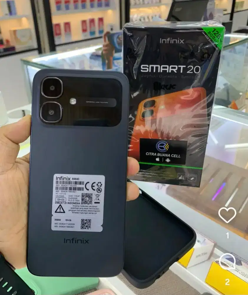 INFINIX SMART 20 RAM 4/128 BARU