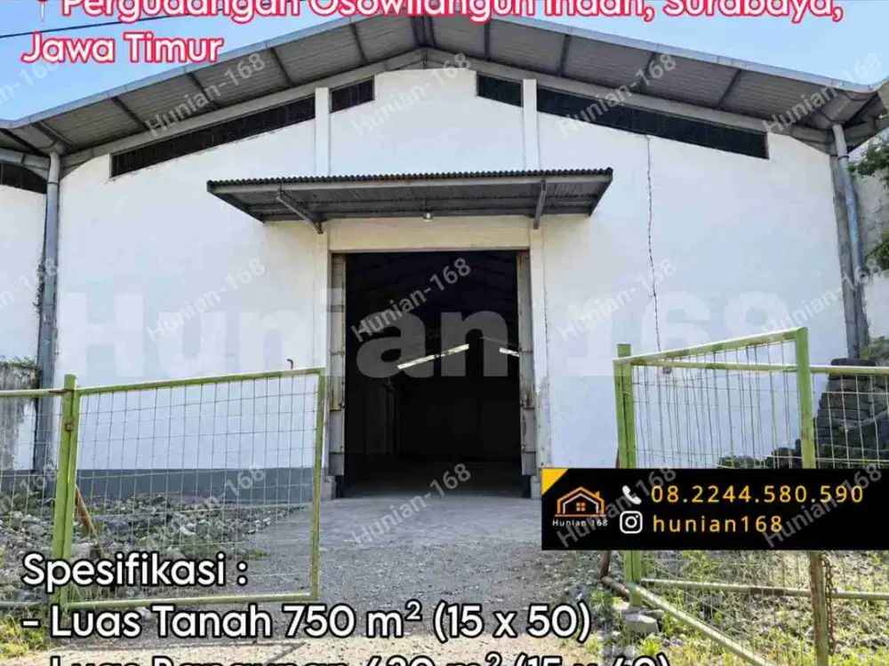 Gudang Pergudangan Osowilangun Osowilangon Indah Permai Surabaya Tanah Industri Kavling Tambak Langon Mutiara Indah Romokalisari Greges Jaya Kalianak Margomulyo Bumi Maspion