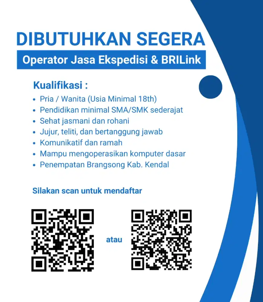 Operator Jasa Ekspedisi & BRILink
