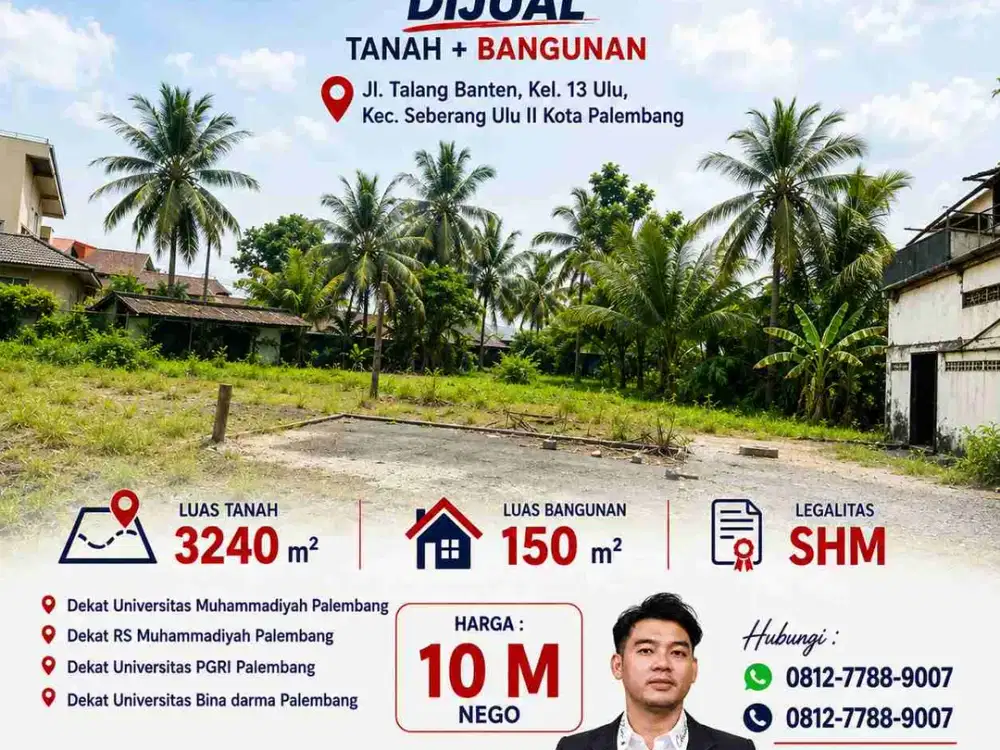 Dijual Tanah+ Bangunan