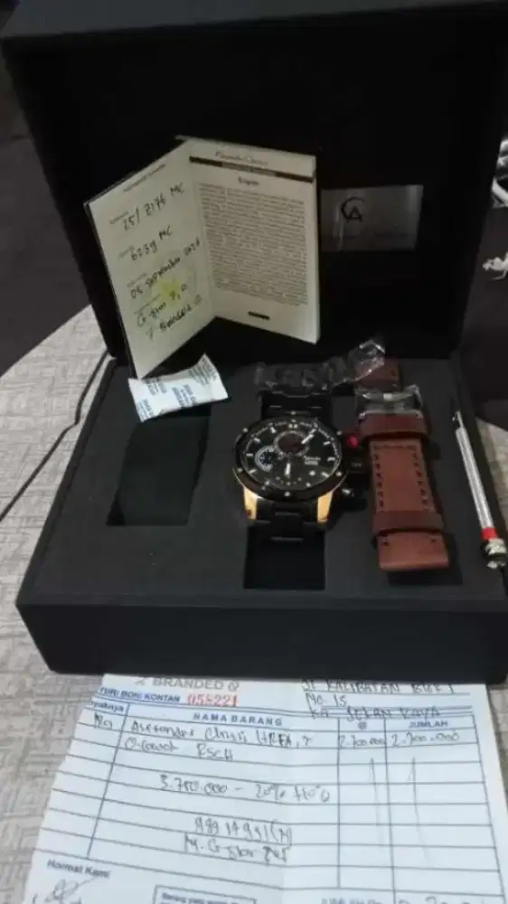 Jam alexandre chiristie 6239mc masih baru