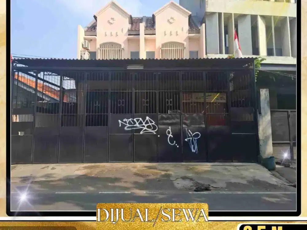 DIJUAL  DISEWA RUKO GANDENG 3 LANTAIvLUAS TANAH 222 M²  DI MERUYA KEMBANGAN JAKARTA BARAT