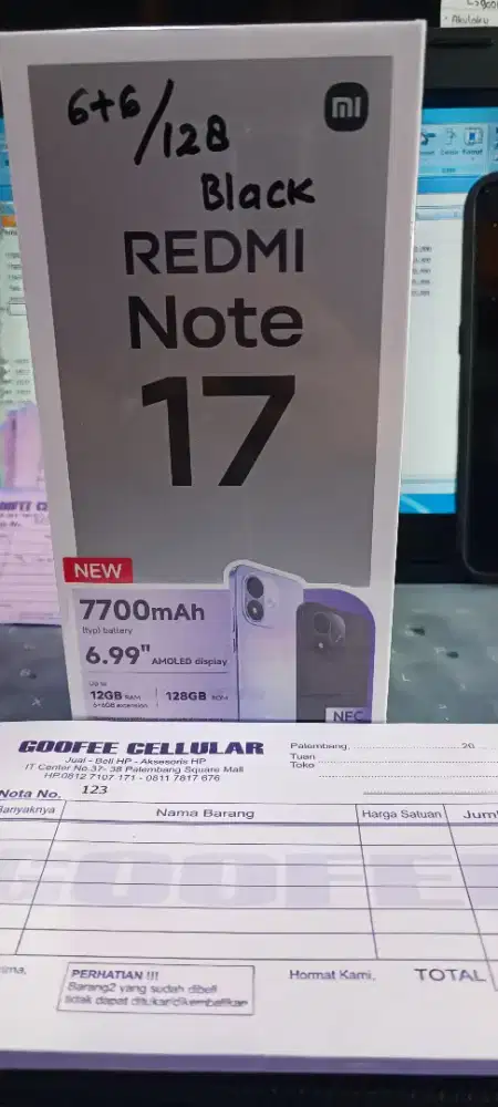 Xiaomi Redmi Note 17 4G 6/128 & 6/256  resmi