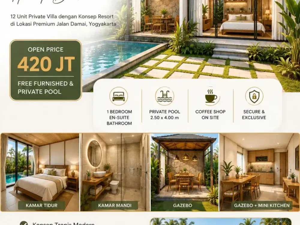 Investasi Villa Jalan Damai Jogja - Strategis Dekat Palagan & Monjali
