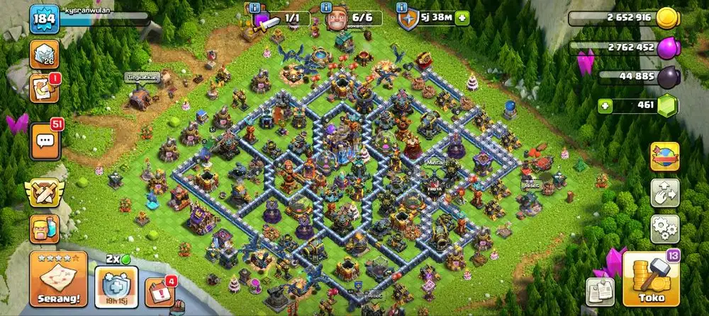 Jual akun coc yang siap tampung