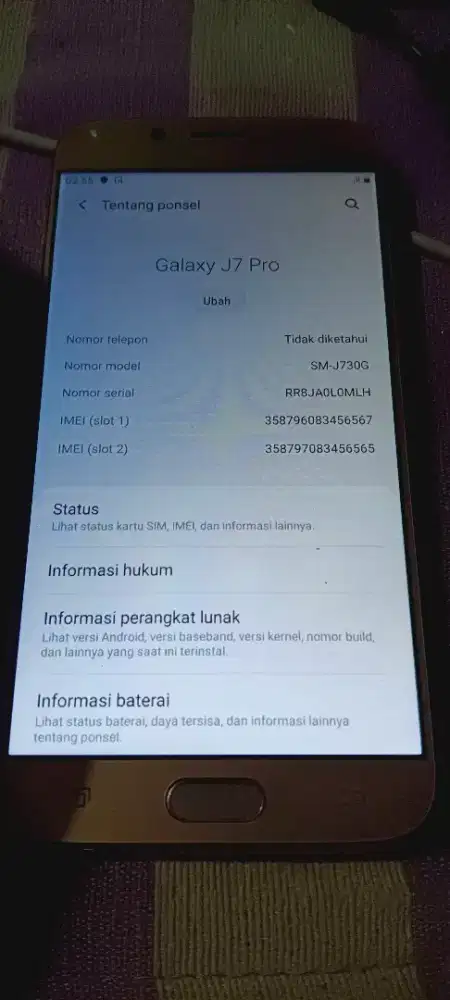 Samsung J7 Pro, 3/32, batangan HP aja, minus baru ganti LCD
