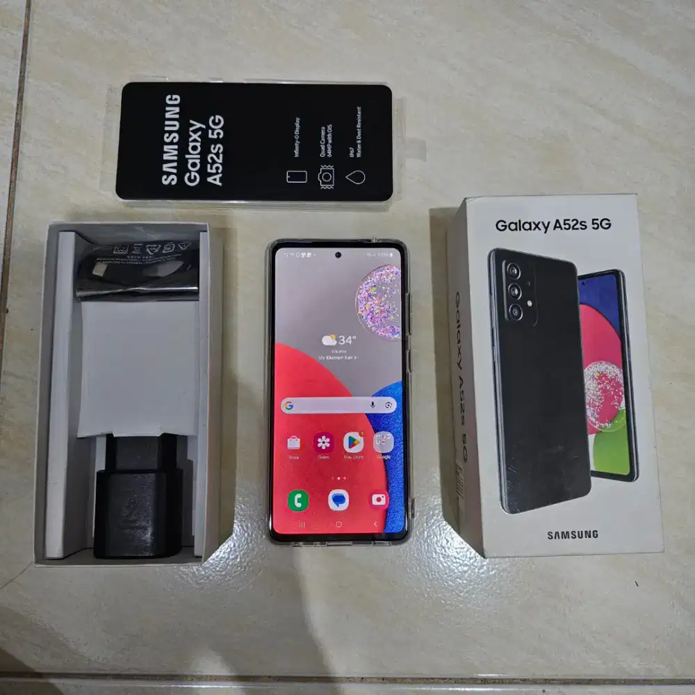 Samsung A52s 5G Ram 8+8/128 Gb Lengkap (Kondisi 98% Mulus) Support NFC