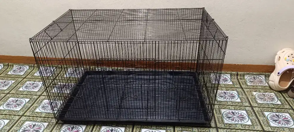 Kandang kotak besi anjing kucing burung 75x45x45 tuker tambah barter