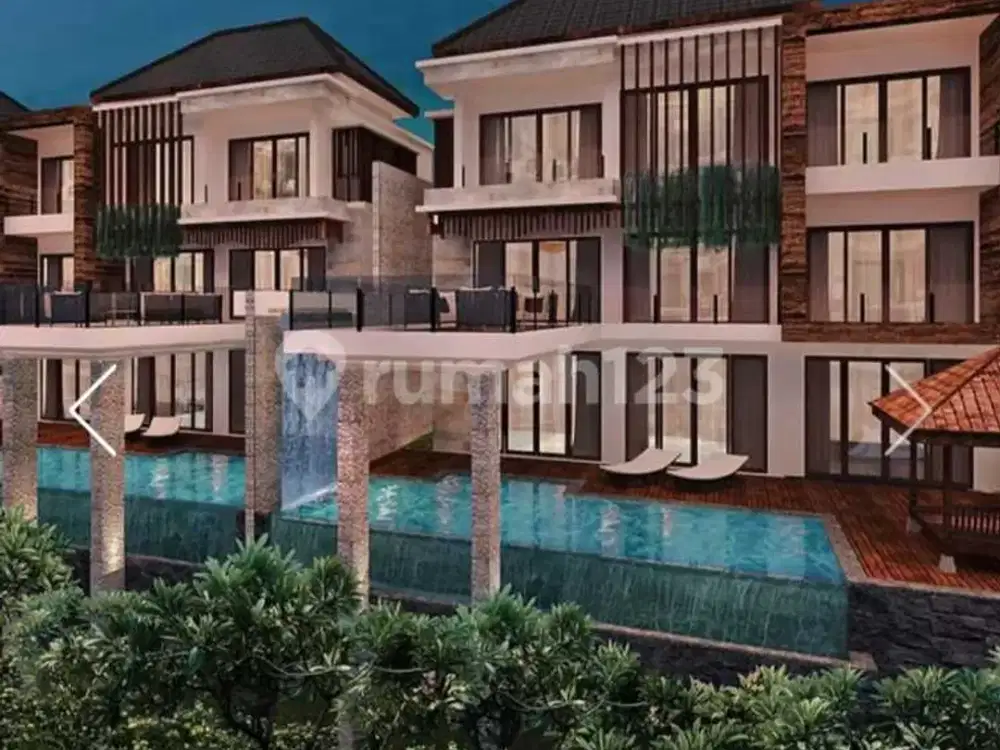Villa Modern Premium 3Br + Private Pool Fully Furnished Siap Huni