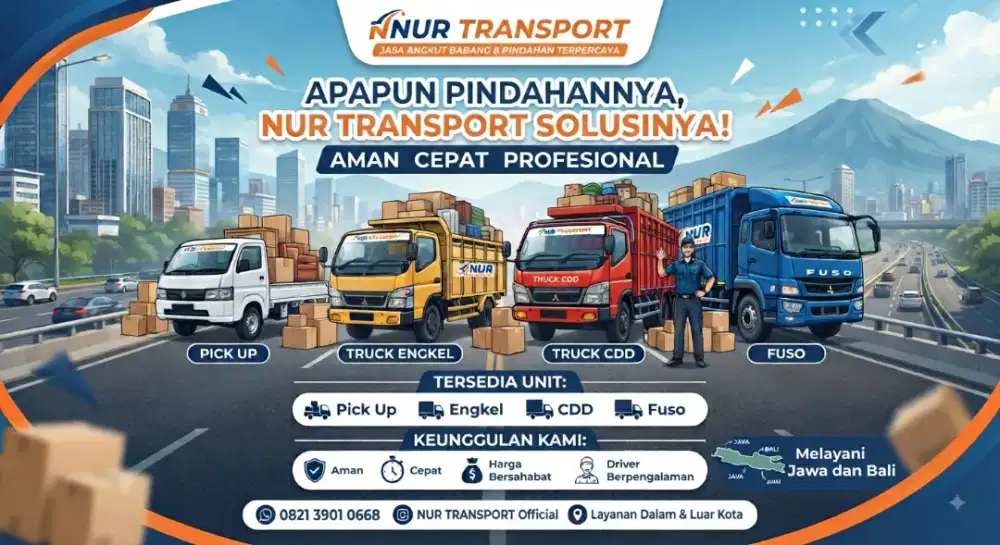 Jasa pindahan, carteran, jasa angkut barang pick up, engkel dan cdd
