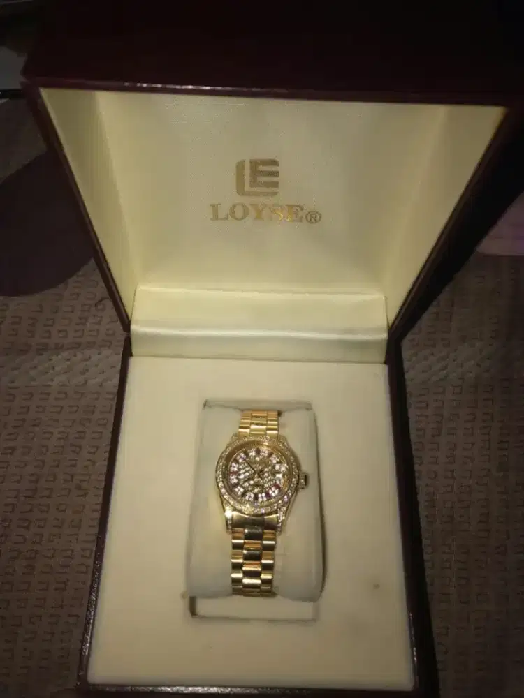 Jam Tangan Vintage LOYSE Automatic - Model President Gold Stainless