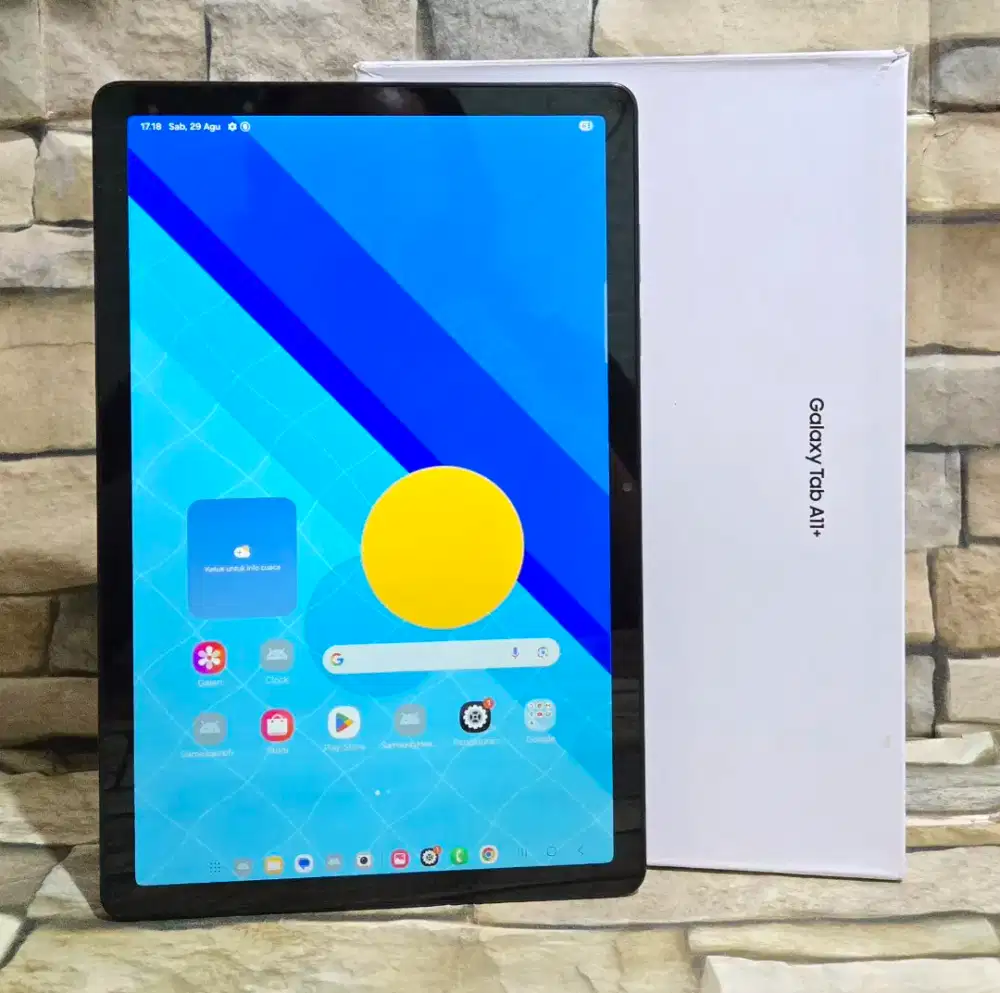 Samsung Tab A11 Plus Wifi 6/128 Black Fullset Segel Normal Mulus 98%