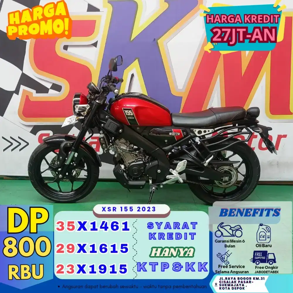 ( yamaha xsr tahun 2023 DP:800 servis gratis selama angsuran