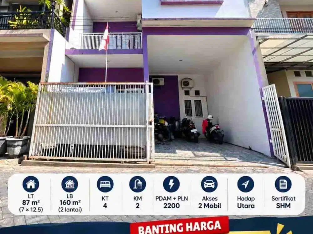 rumah minimalis siap huni dijual murah lokasi di jambangan kec. marah surabaya selatan.