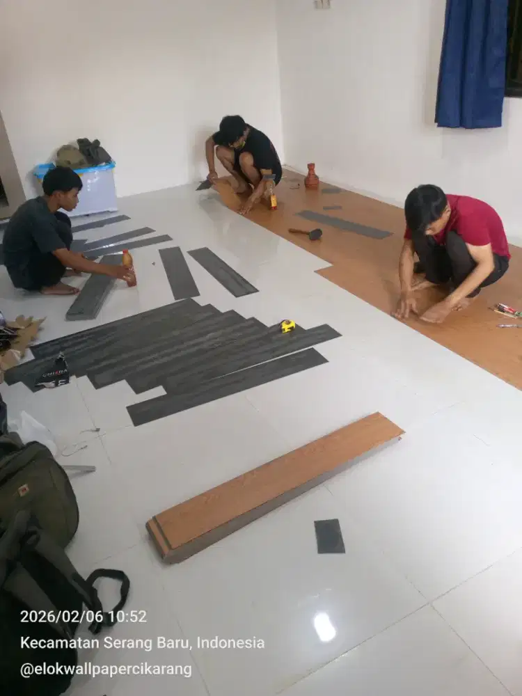 Pemasangan lantai vinyl professional