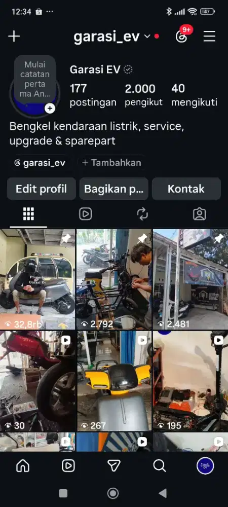 BENGKEL SERVICE SEPEDA / MOTOR LISTRIK BERGARANSI