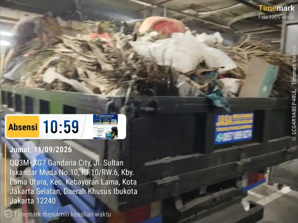 Jasa buang puing dan angkutan sampah