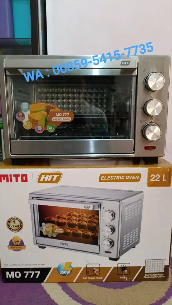 Oven Listrik 22 Liter / 350 W Baru