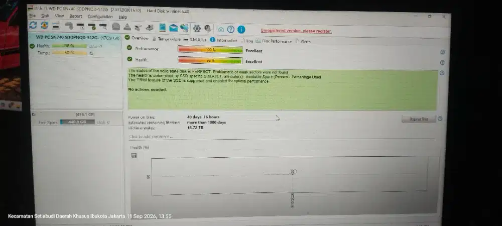 SSD NVMe WD 512 GB