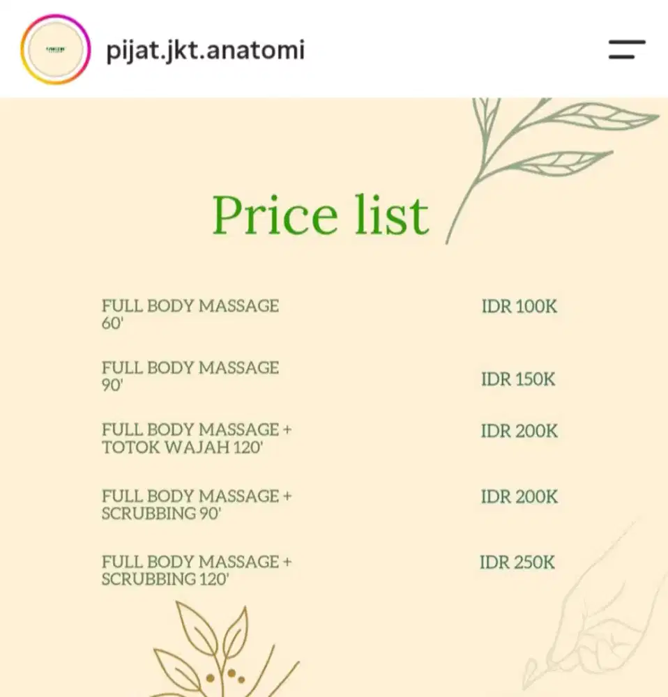 DIBUTUHKAN TERAPIS LAKI LAKI