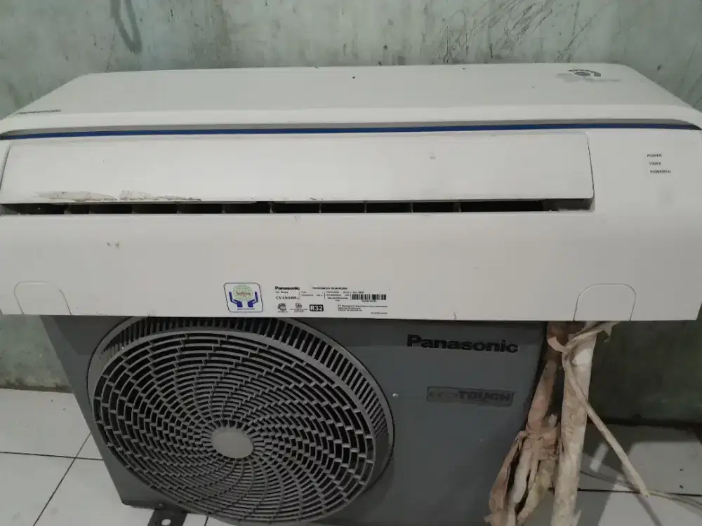 Panasonik 1/2pk tipe r32 kondisi 90%,trpasang 2,3jt