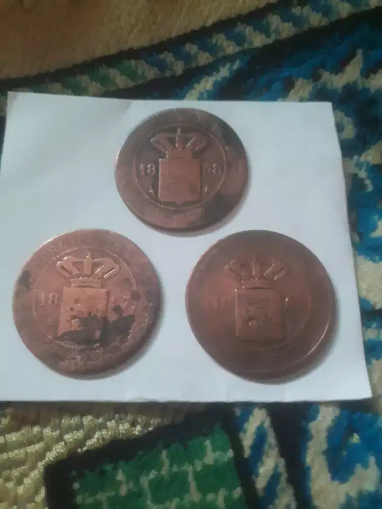 Coin kuno benggol 2,5 cent.
