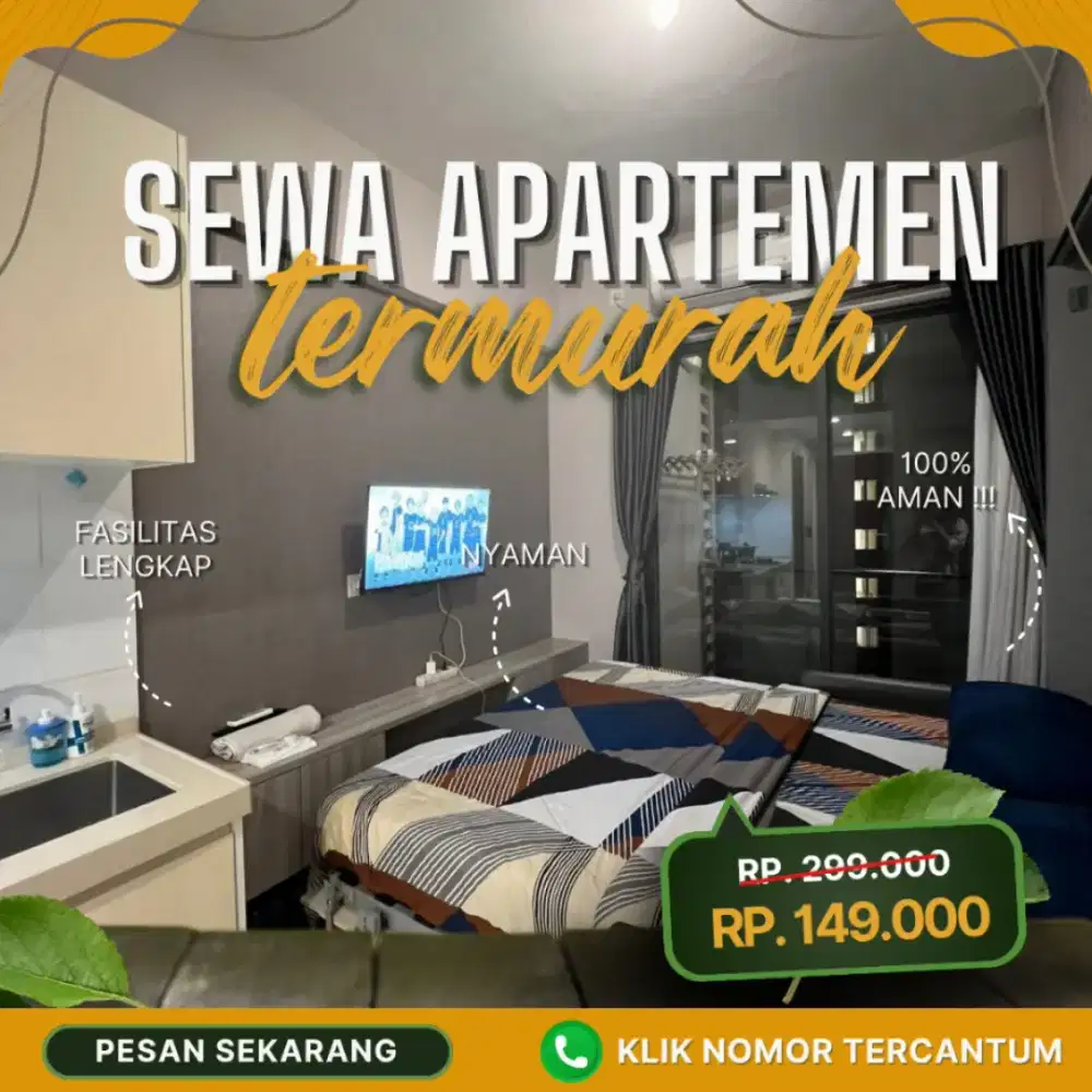 SEWA APARTEMEN HARIAN/TRANSIT GREEN PRAMUKA JAKARTA PUSAT TERMURAH